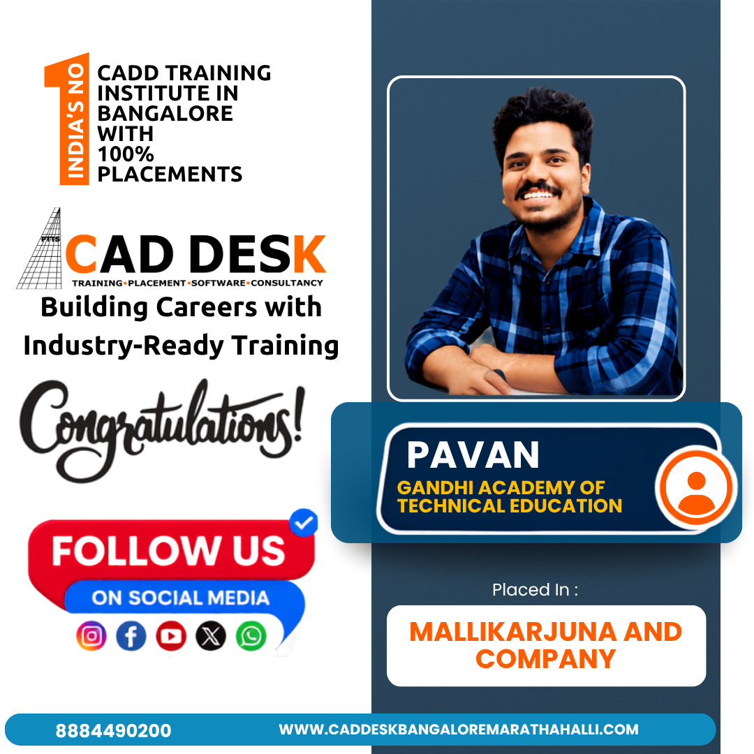 Caddesk Bangalore Marathahalli Placed Students