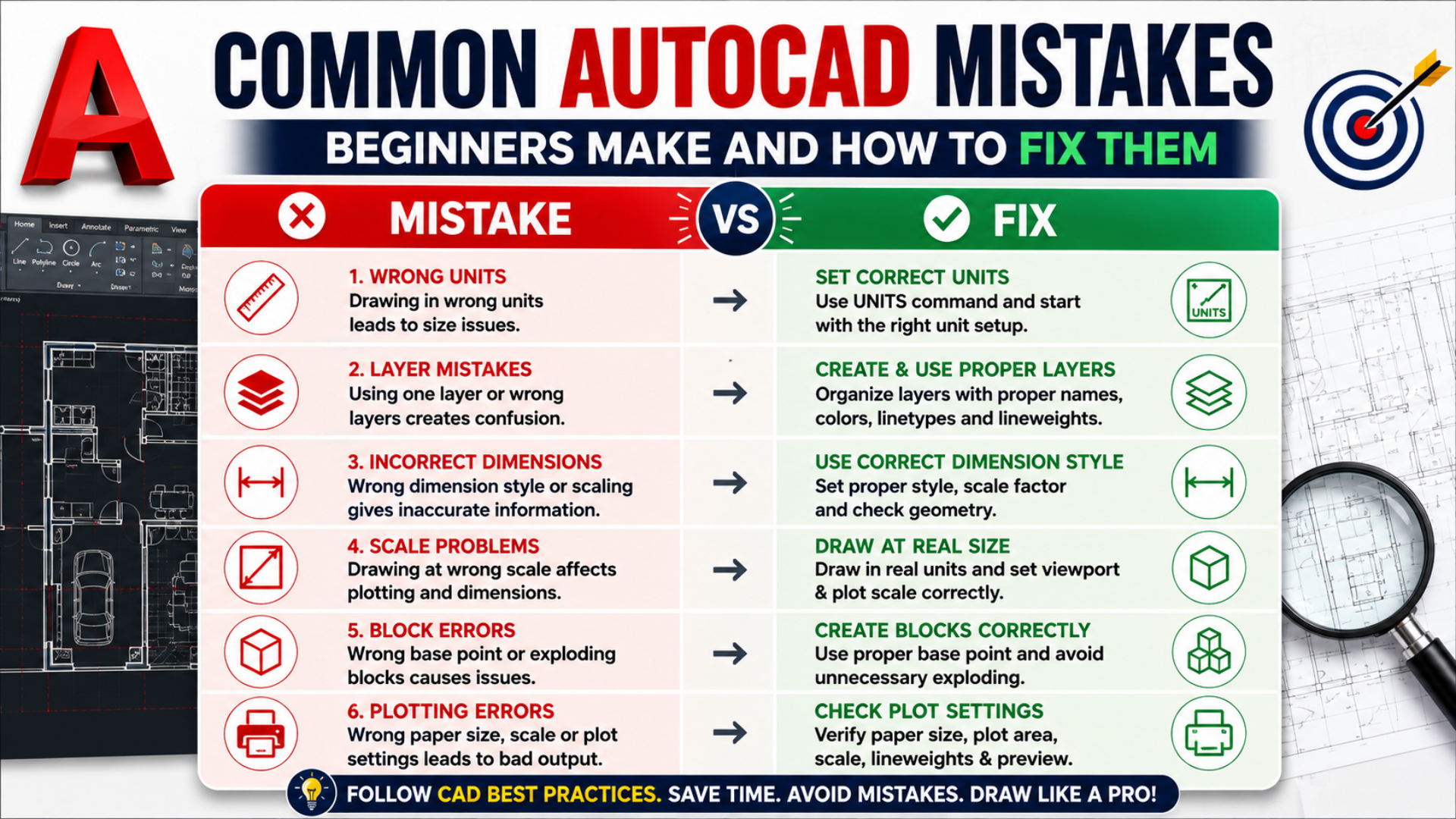 Common AutoCAD Mistakes Beginners Make and How to Fix Them